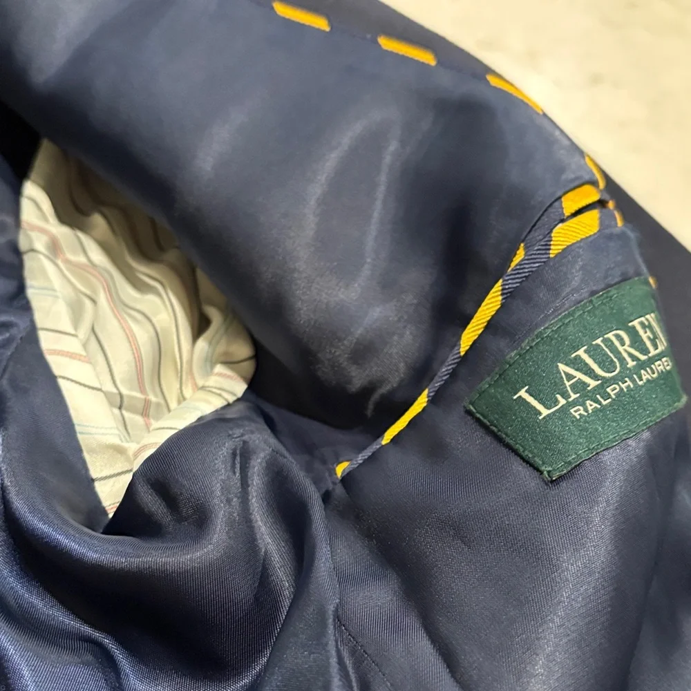 Lauren Ralph Lauren Navy Crest Blazer – Women’s XS Fit - Picture 9 of 14